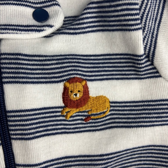 NWT 2 piece African footsie onesie pajamas with helpful 2 way zipper 100% cotton - Picture 5 of 15